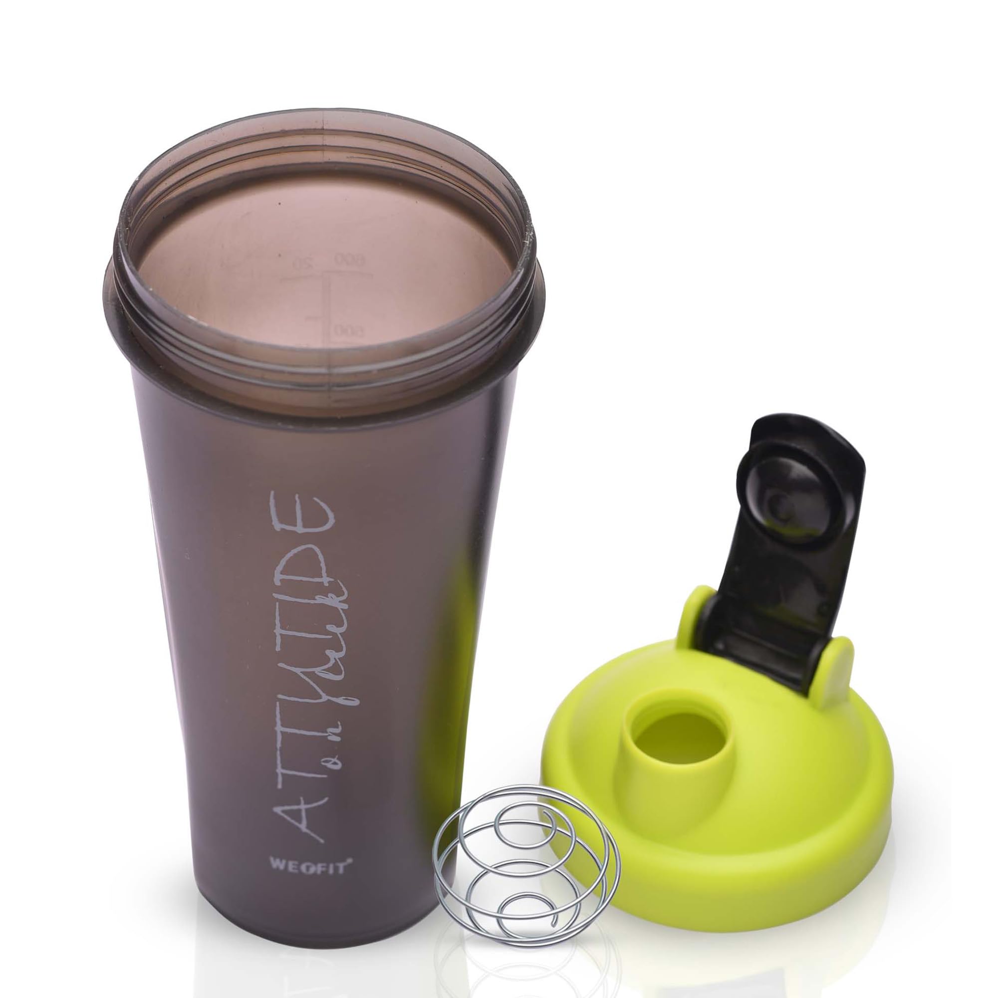 WErFIT Premium Plastic Shaker Bottle - BPA-Free, Leak-Proof, 700ml/25oz, Ideal for Protein Shakes, Smoothies, Gym, and Fitness, Easy to Clean, Durable Design with Mixing Ball, Non-Toxic Gym Shaker-image-44