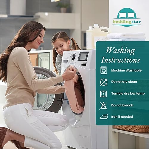 Miniatura 8 de beddingstar - Juego de fundas de almohada plisadas de 2 a 600 hilos, 100 % algodón egipcio, magníficas fundas de almohada decorativas