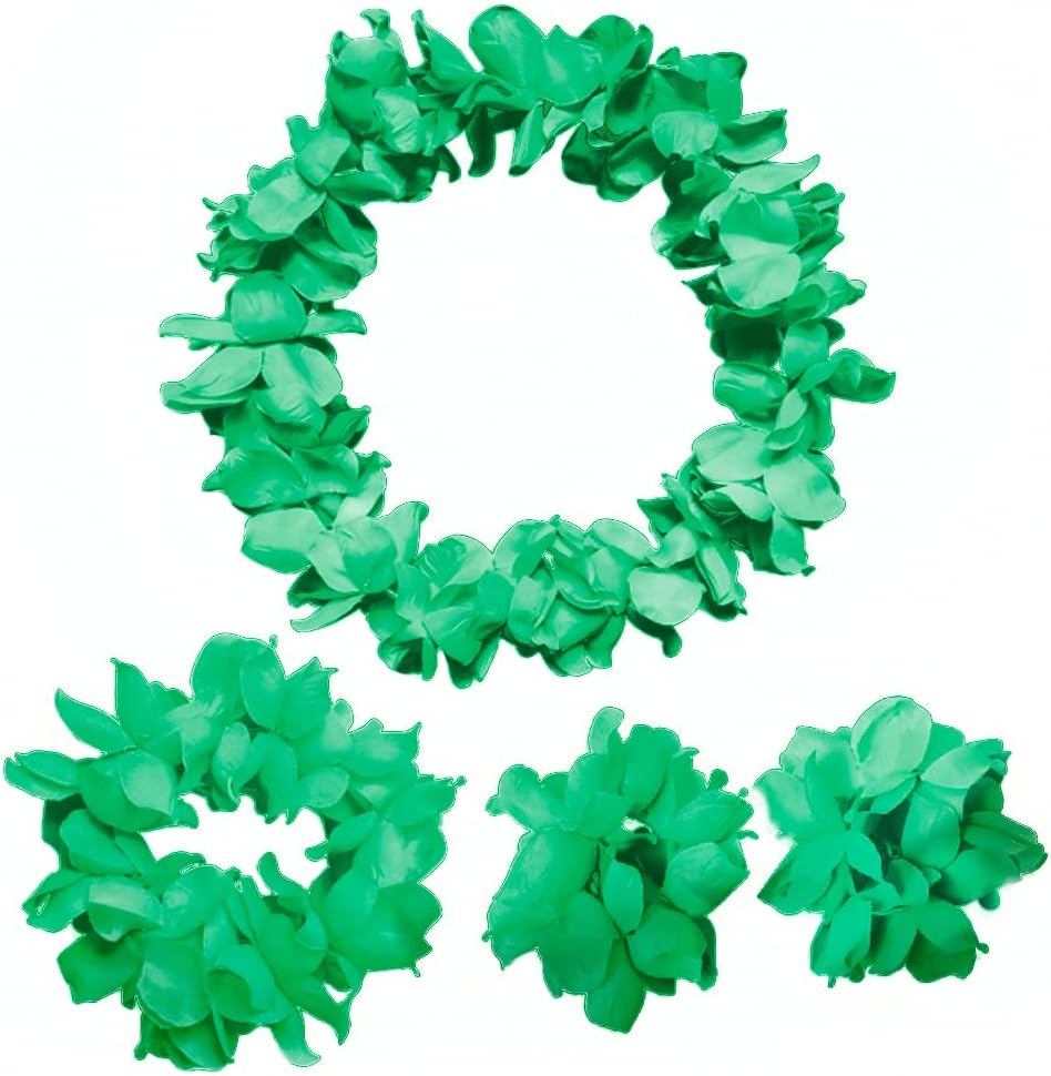 CISMARKHawaiian Luau Blume Leis Jumbo Halskette Armbnder Stirnband Set
