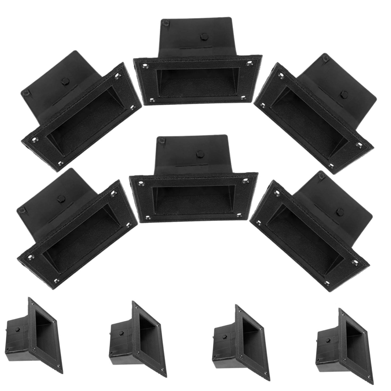 SEWACC 10pcs Speaker Handles Recessed Pulls for Audio Cabinets Construction Heavy Duty Comfortable Design Versatile Use for Speaker Accessories Space-Saving