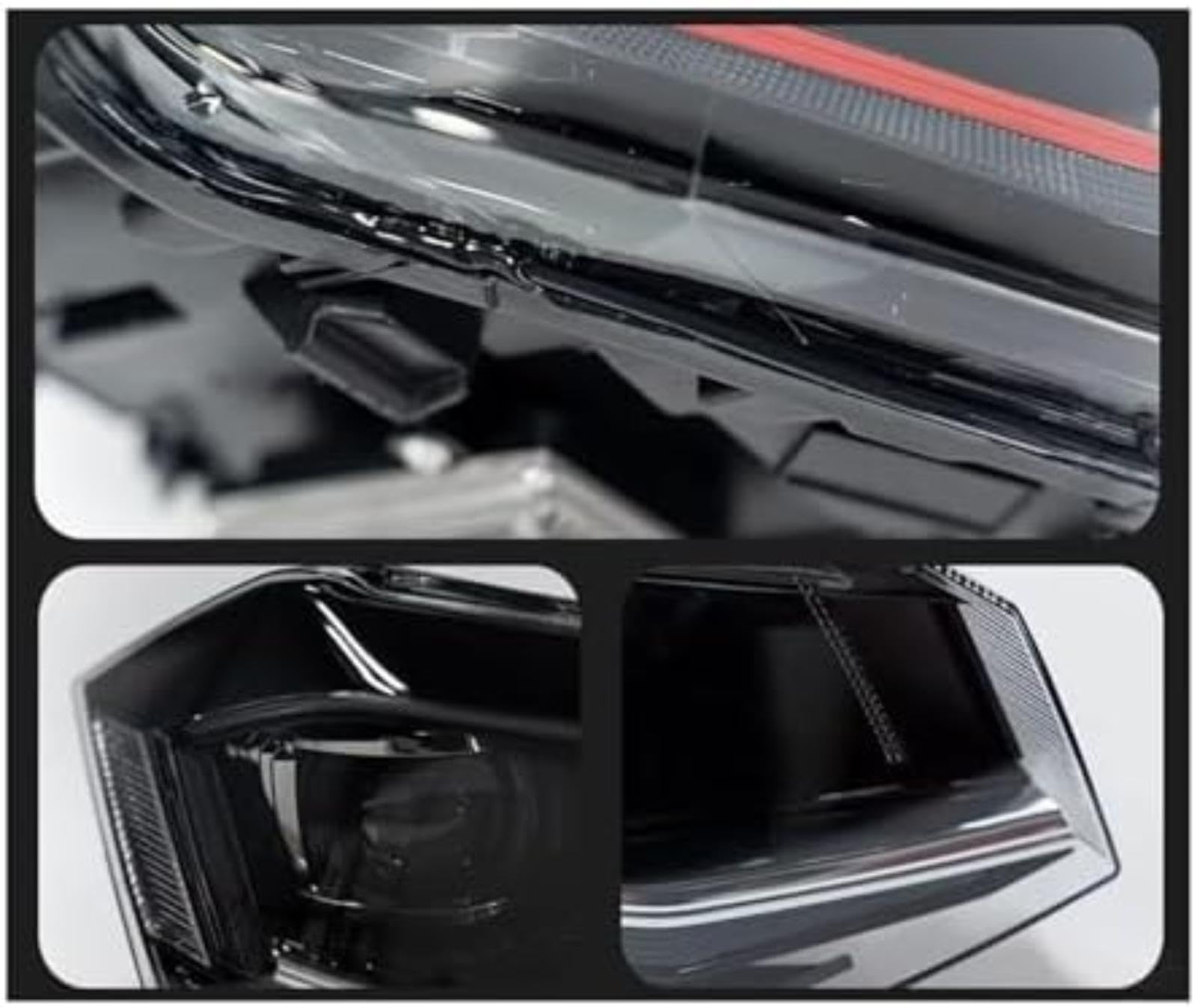 Dla Vw, dla Polo 2017-2021 reflektor obiektyw projektora lampa czołowa samochodu reflektory sygnał Drl przednie lampy samochodowe reflektor włącz (Right Hand Drive Silver All LED)
