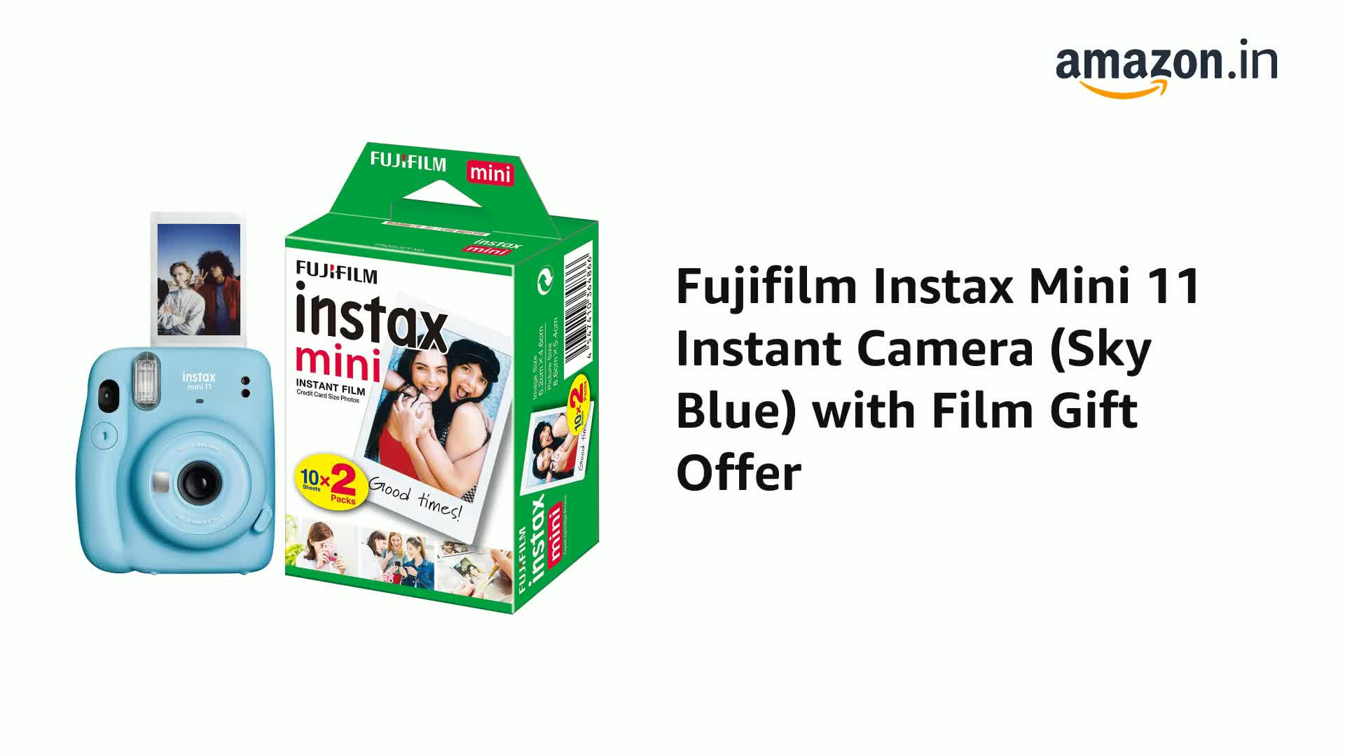 Buy Fujifilm Instax Mini 11 Instant Camera (Sky Blue) Online at