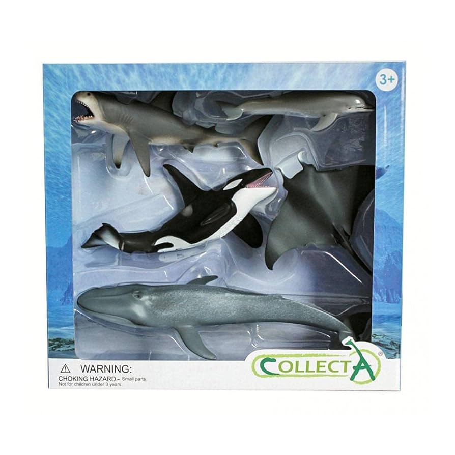 Collecta play set marine animals Deluxe Window Box 5-piece