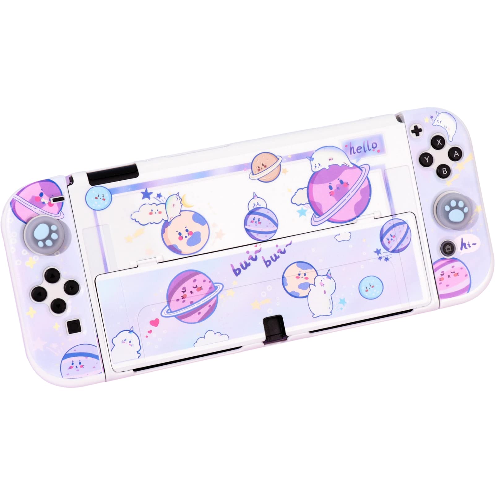 Amazon.co.jp: Switch カバー かわいい パープル 紫色 星