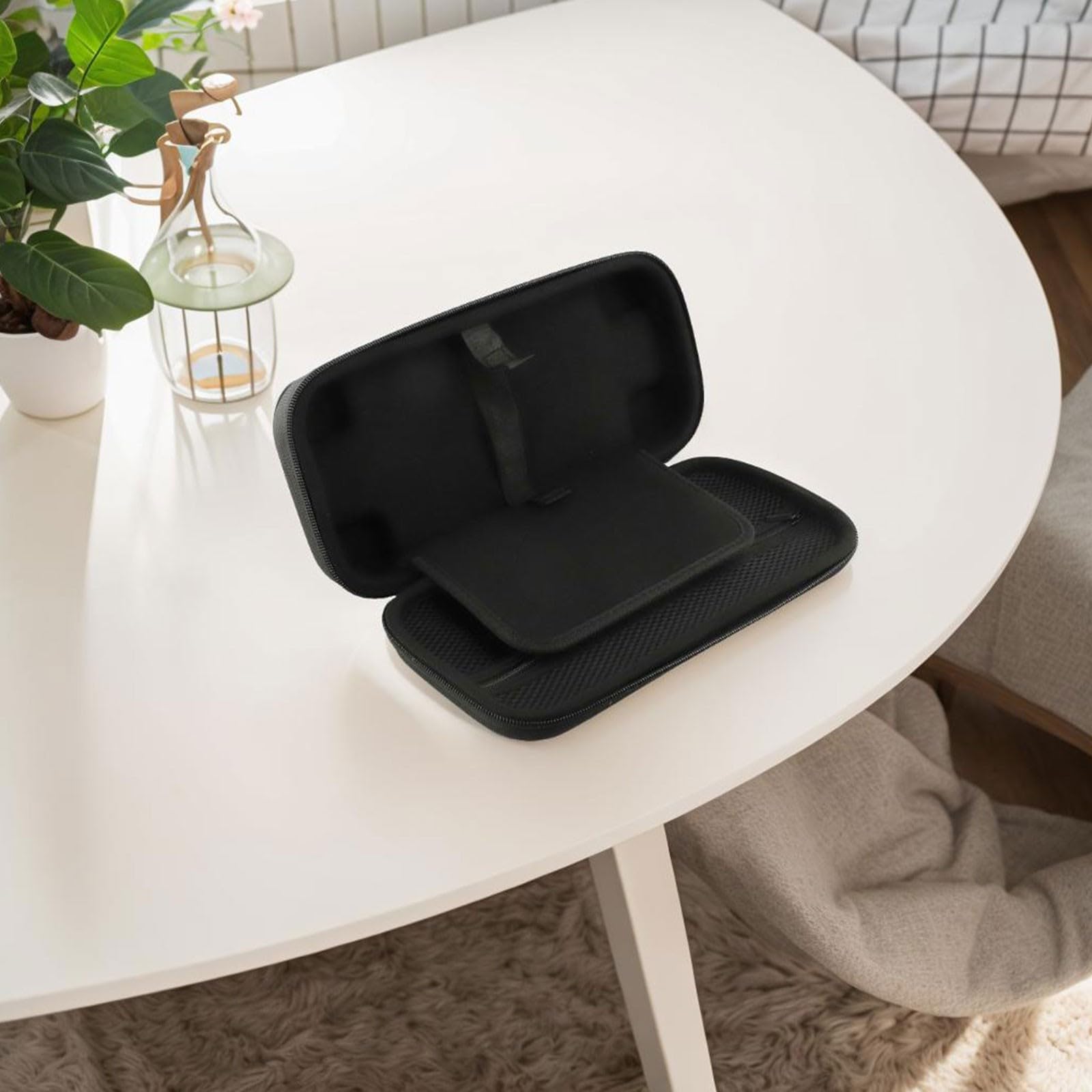 EVA Custodia da trasporto per Nintendo Switch 2, 30 x 15 x 7 cm, custodia rigida protettiva portatile con console di archiviazione, 12 cartucce di gioco e accessori, nero
