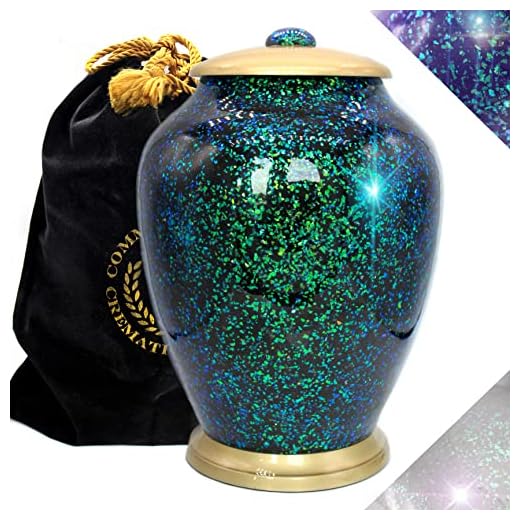 Atlantis Sparkling Cremation Urns for Adult Ashes Large XL or Small Urns for Human Ashes Adult Female & Urns for Ashes Adult Male for Home or Burial