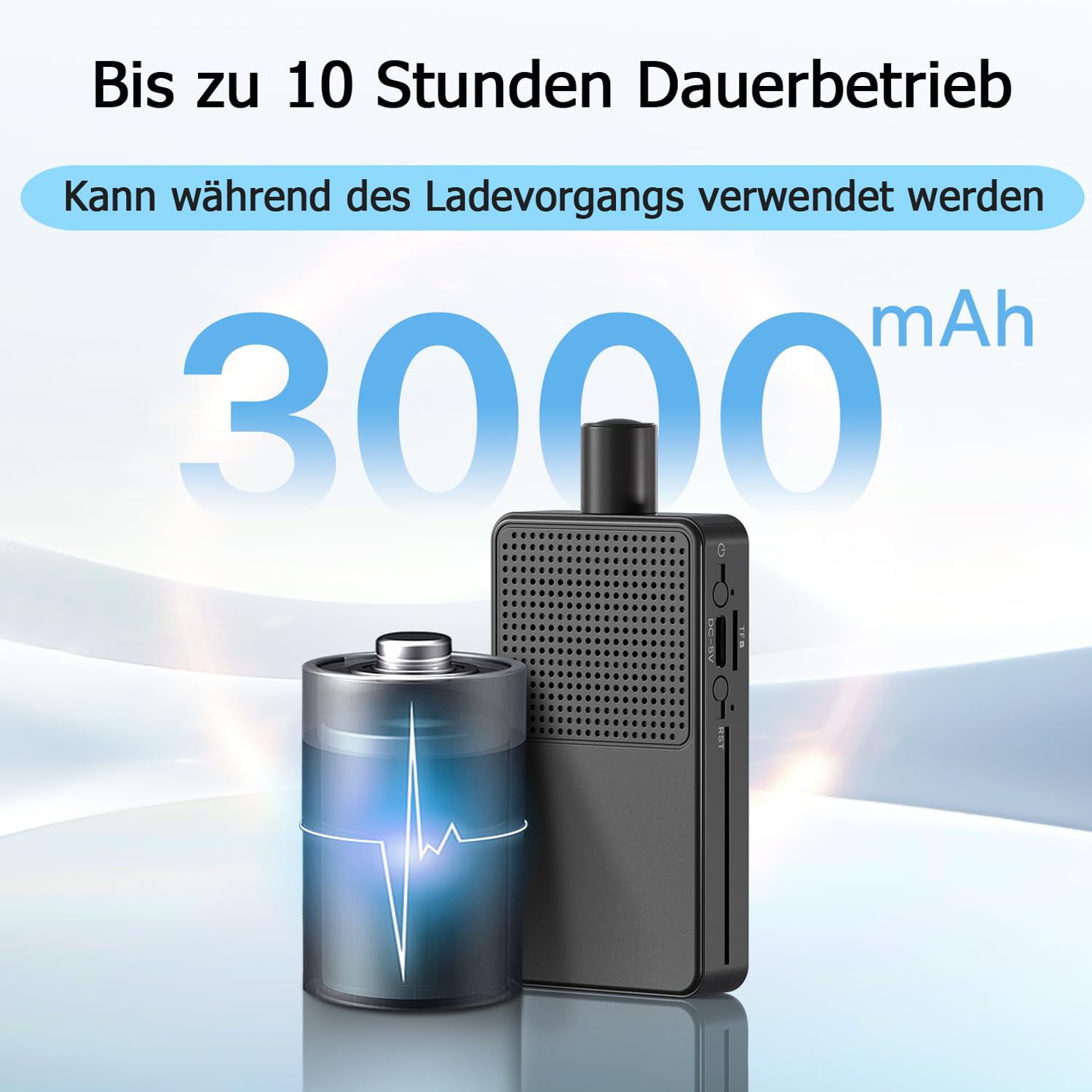 Mini Kamera Überwachung Innen | Überwachungskamera 10hr Akkulaufzeit | Kostenloser Cloud-Speicher, HD Mini Kamera Live Übertragung Handy WLAN, MicroSD Speicherung, Bewegungserkennung & Nachtsicht