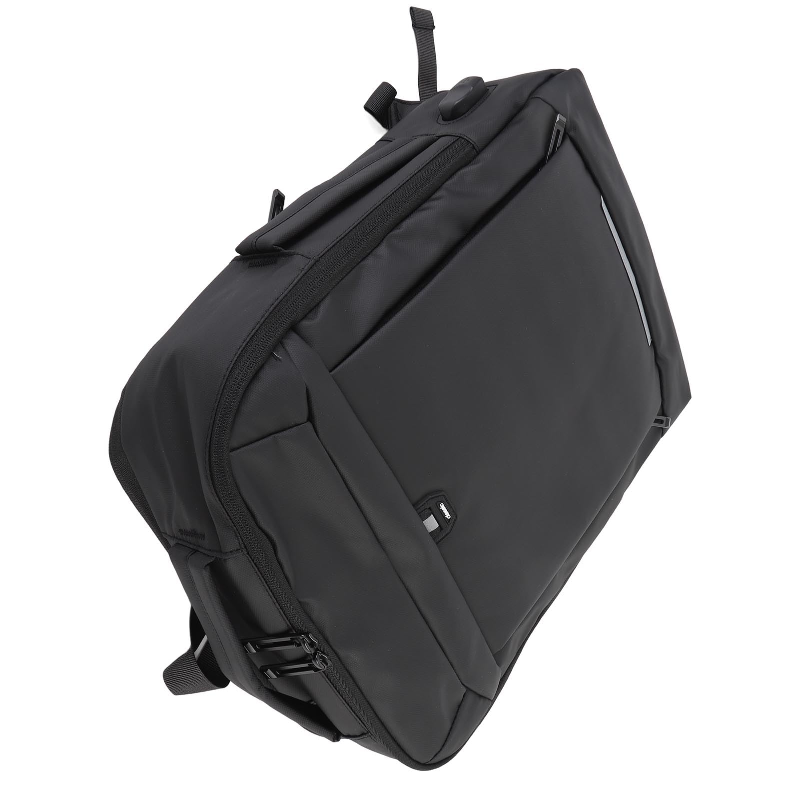 Mochila para hombre, multifuncional, ampliable, de 20 a 35 litros, gran capacidad, a prueba de lluvia, mochila para portátil con puerto de carga USB para viajes, viajes de negocios
