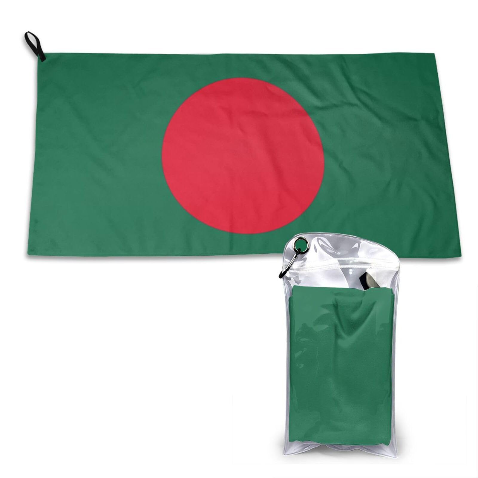 DUYKIMQW Flag of Bangladesh Print Quick Dry Towel 16x31.5in White