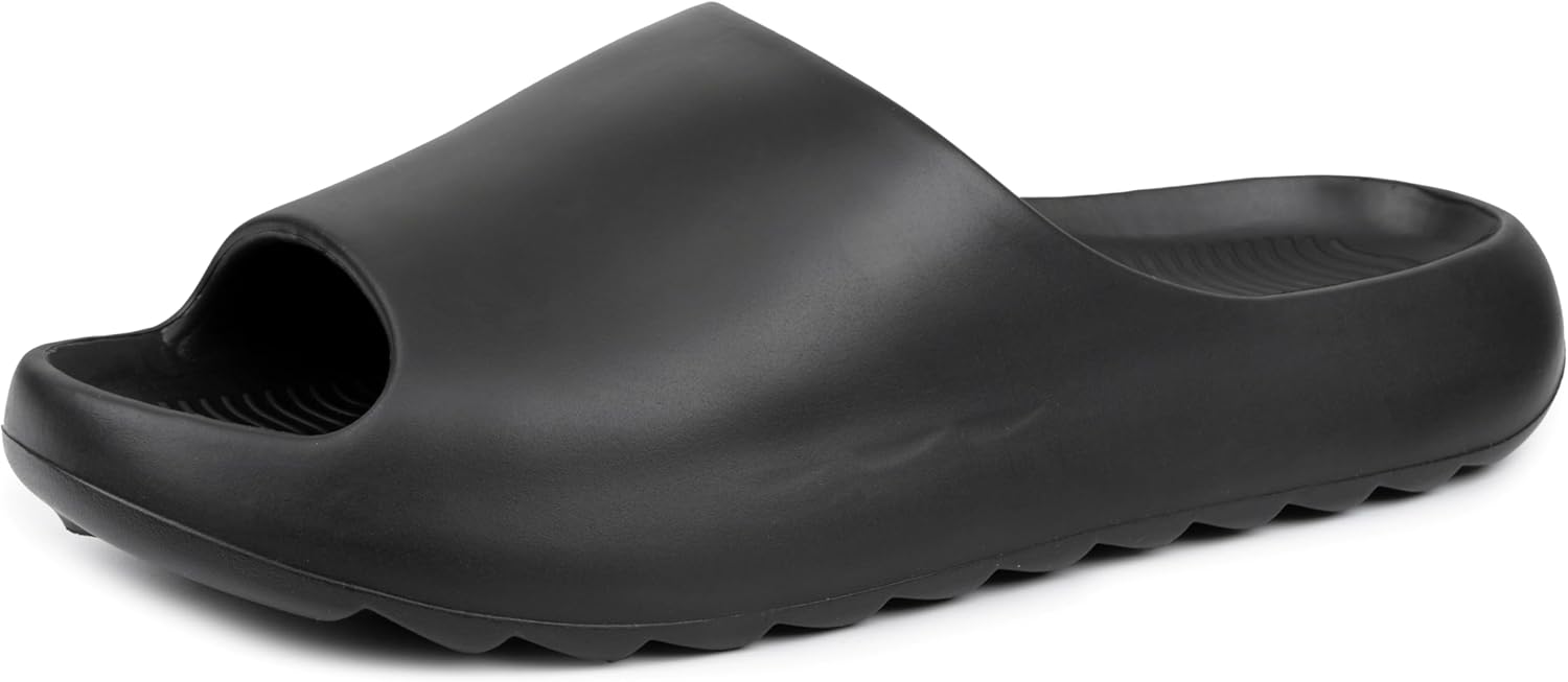 Alpine Swiss Men's Cloud Slides - Ultra-Comfortable Arch Support