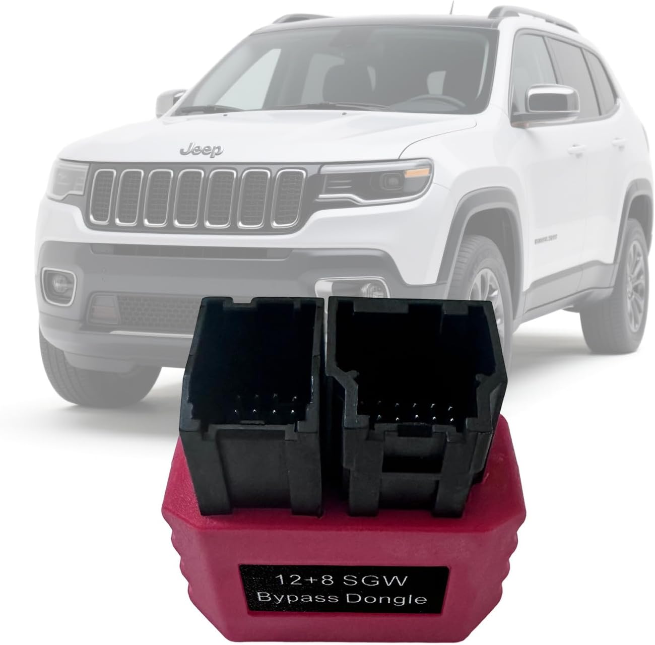 SGW Bypass Dongle 8Pin+12Pin,12 8pin Connector for FCA Security Gateway Module(SGM) Adapter,Compatible for Chrysler for JEEP for Dodge for Fiat/RAM for Alfa Romeo for Maserati for Lancia 2018+Vehicles