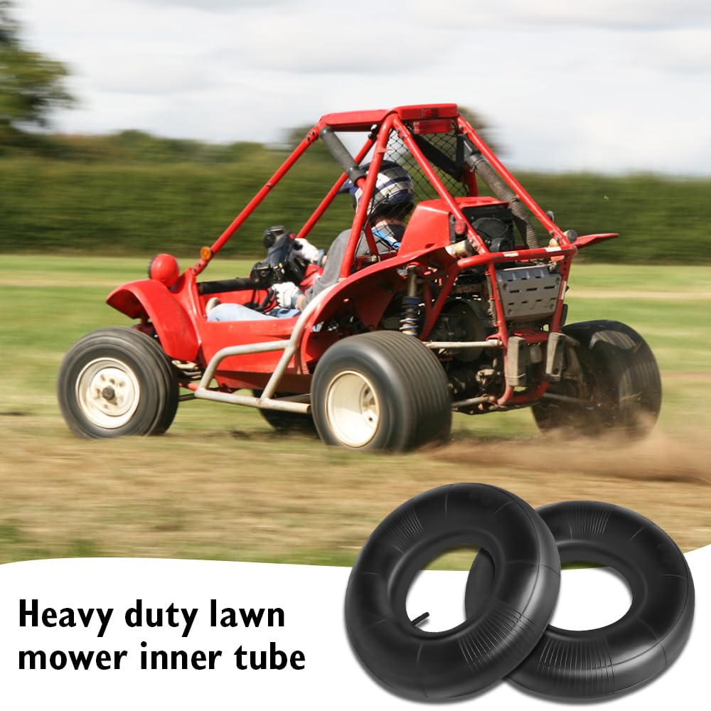 mizikuu 2 Pack 15 x 6.00-6 Inner Tube Hose, Heavy Duty Lawn Mower Tire Tubes 15 6.00-6 Wheelbarrow Replacement Hose for Pneumatic Wheels, Compatible with Lawn Mower, Wheelbarrows, Garden Trailers — view 5