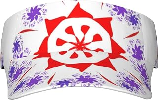 BHCASE Rotating Purple Flowers Adult Sunshade Empty Top Hat :: Durable and Stylish. Empty Top Design, Not Stuffy and Does Not Affect The Hair