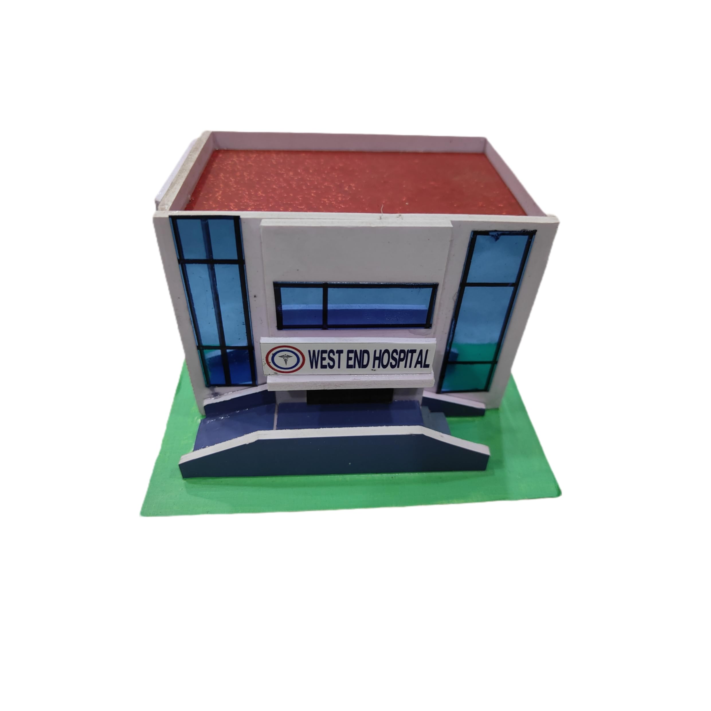 Generic Miniature Hospital Model for School & Architecture Projects, Foam Board-image-2