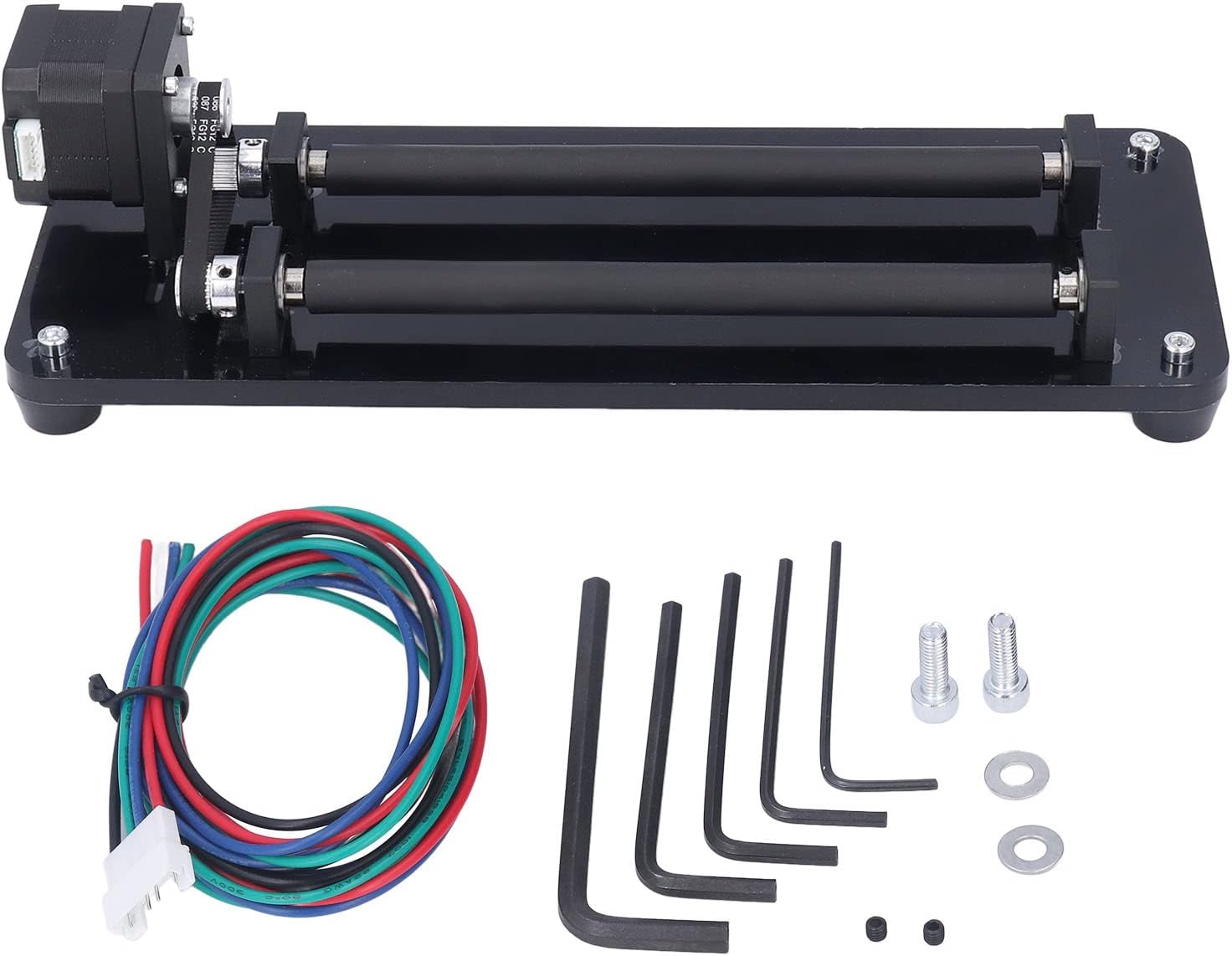 Engraving Rotary Shaft, 3 Level Width Adjustable Rotary Roller Intelligent 360 Degree Rotating Engraving Machine Engraver Engraver to Engrave Cylindrical Objects, for Industrial