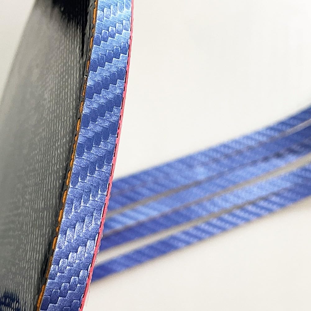 10 cintas protectoras de poliuretano para raquetas de tenis de mesa, resistentes al desgarro, protección contra daños por colisión, fácil instalación, 42 cm de largo, 0,6 cm de ancho