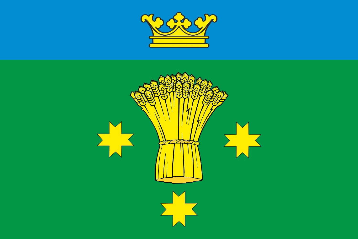 Drapeau Anninskoe Leningrad oblast grand modèle en maille renforcée