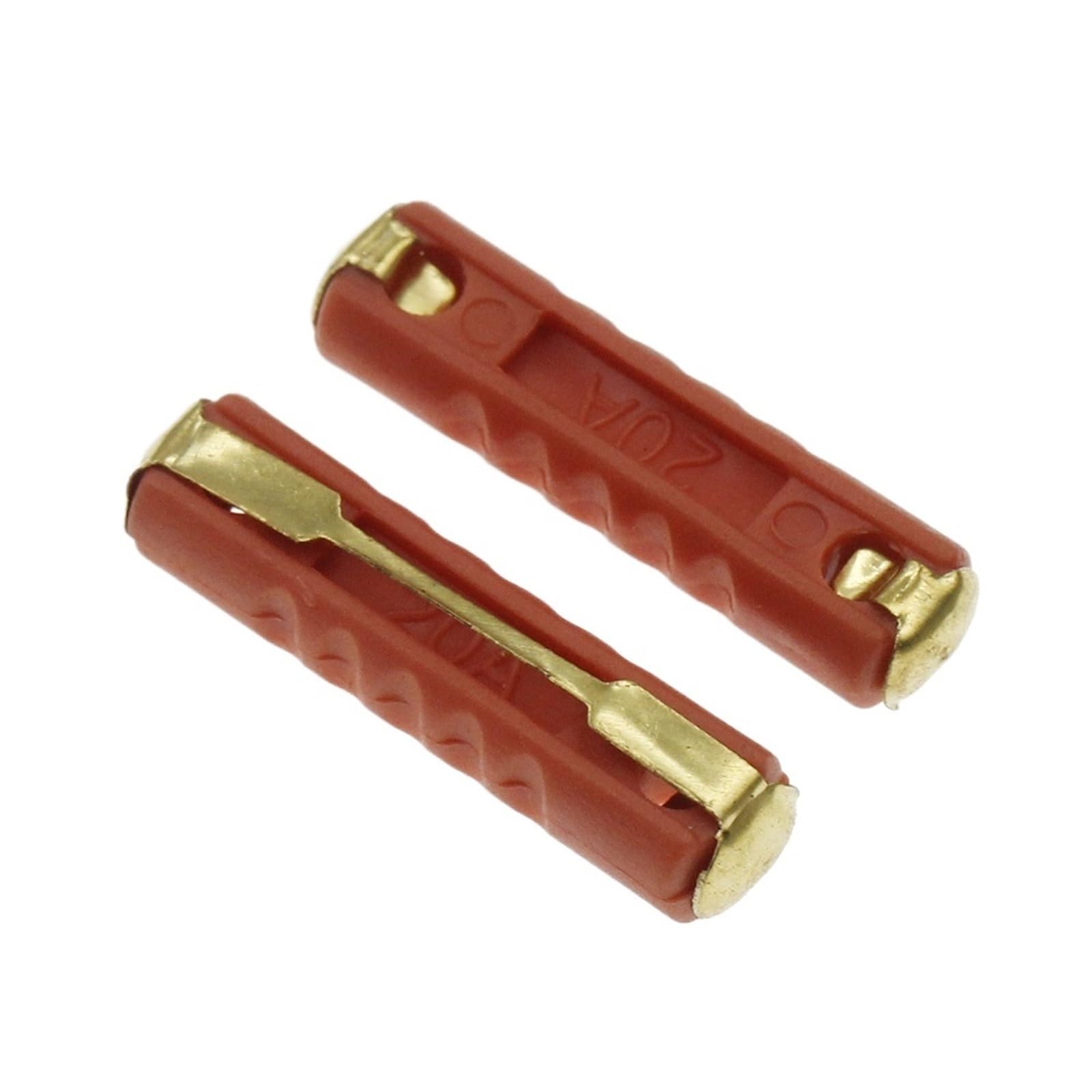 Fusibili for auto europei da 100 pezzi, 5/8/10/16/30 AMP, 6 mm, lama for auto continentale, in bachelite, fusibile for auto in ceramica classica.(20A)