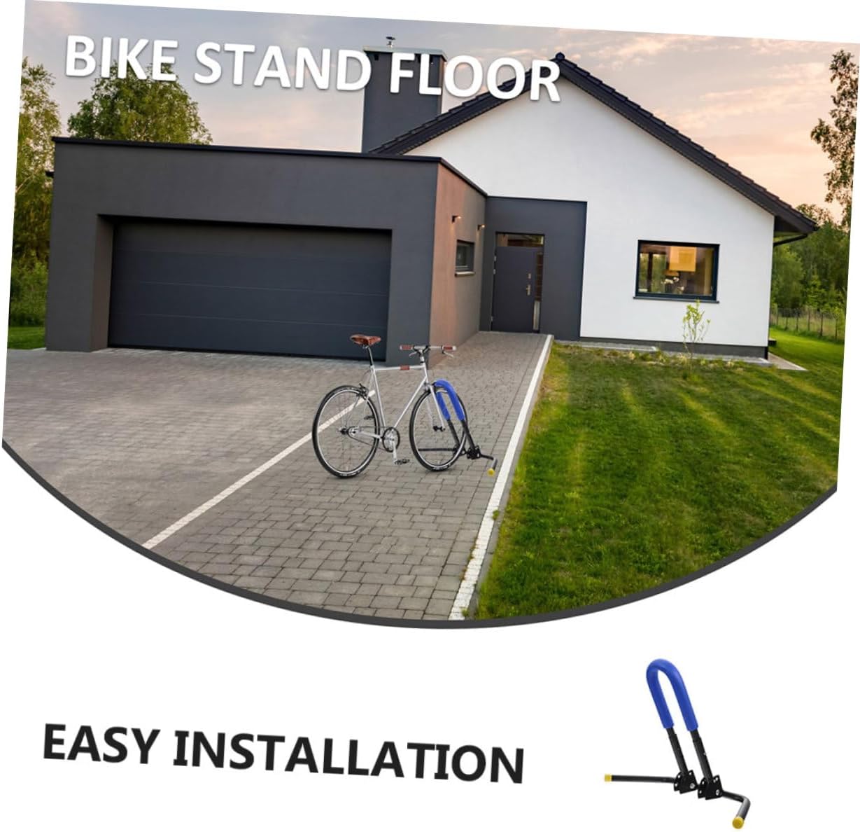 ARTIBETTER 2pcs Balance Bike Kickstand Parking Stand Bike Holder Blue Foldable Scooter Support Rack for Indoor Outdoor Garage Storage