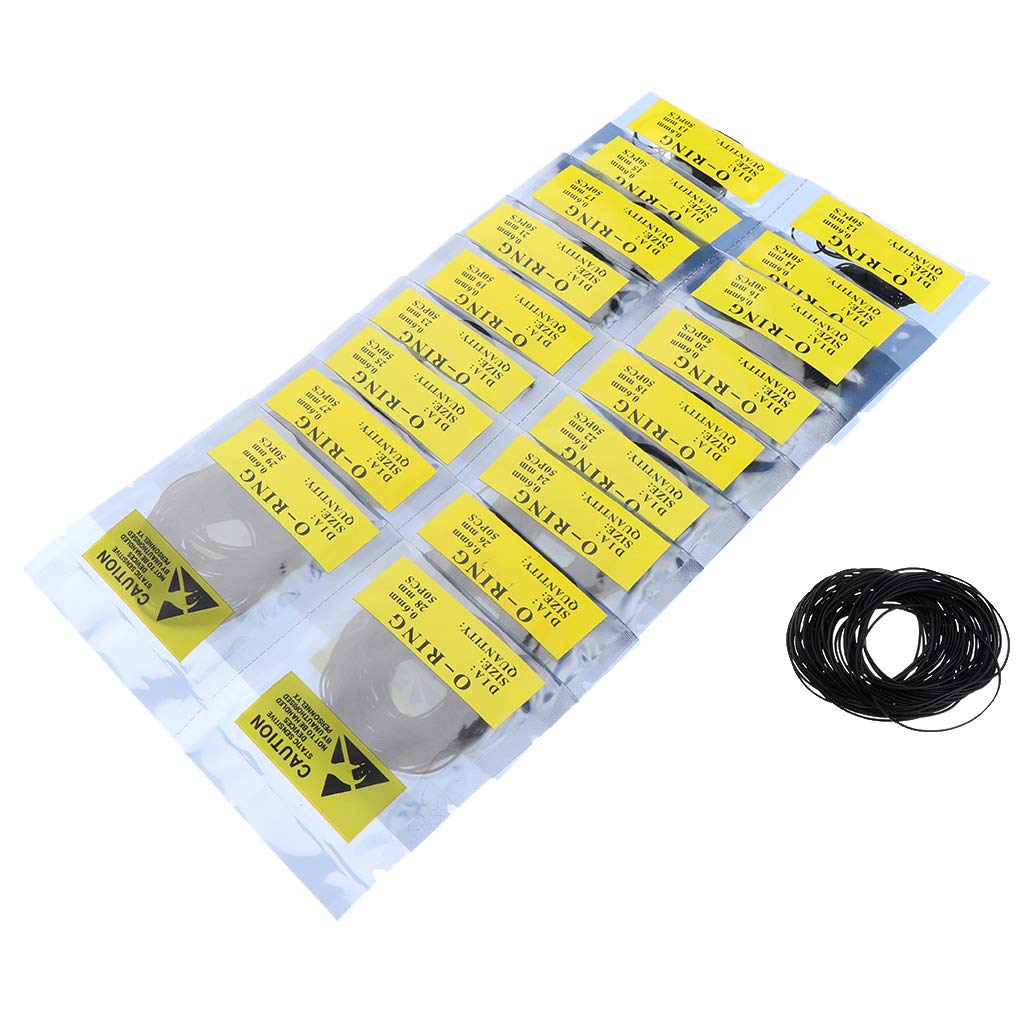 950 szt. gumowa silikonowa uszczelka do zegarka o-ring tylna obudowa uszczelki 12 mm-30 mm 0,5 mm, Zestaw 5 (0,6 mm), 0.6mm