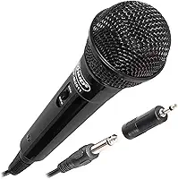 Microfone Dinâmico com Fio P10 Amplificador/Karaokê/Conferências