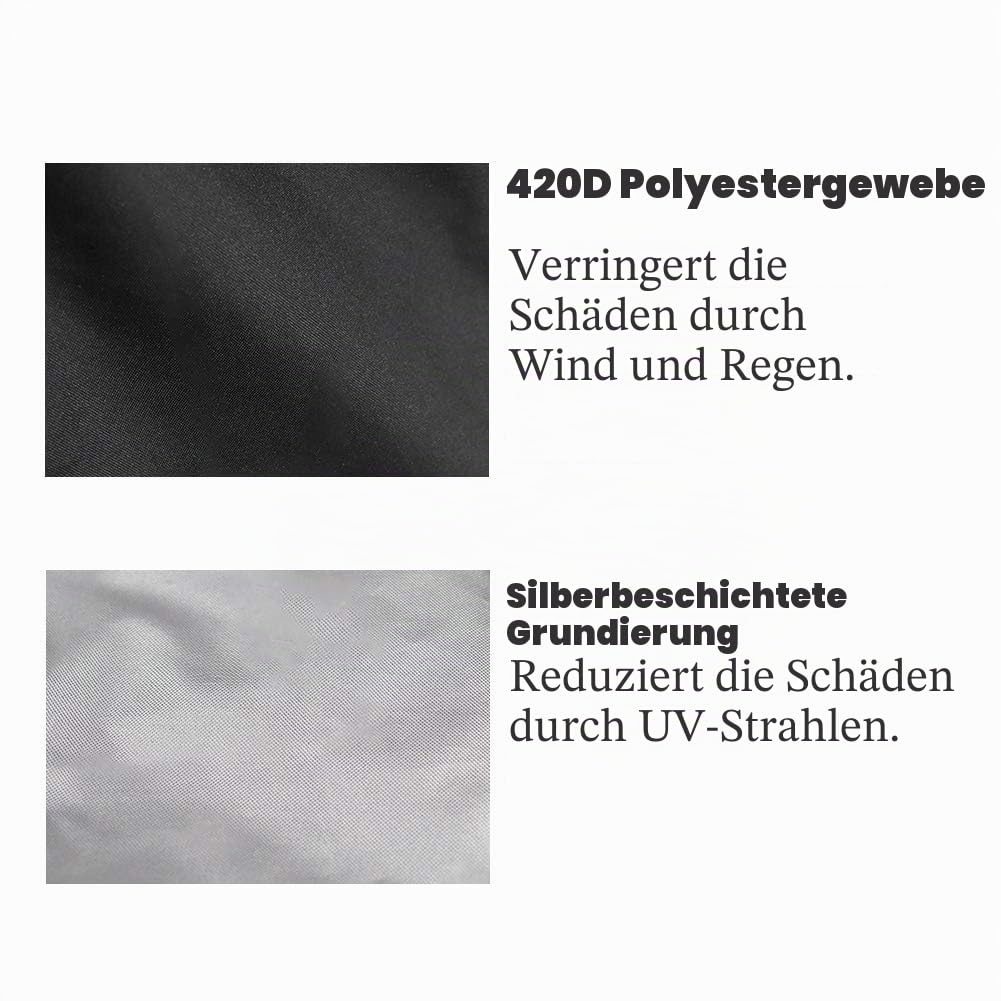 Feuerstelle Abdeckung Wasserdichtes Gartenmöbel Abdeckung Schwerlast 420D Abdeckung für runde Feuerstelle V7084A