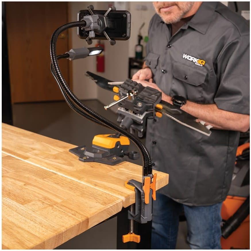 IQ Connect Clamp Mount - Clamp-Down Port for IQ Connect Accessory System - Features 4 IQ Connect Mounting Ports for Non-Marring Mounting of IQ Connect