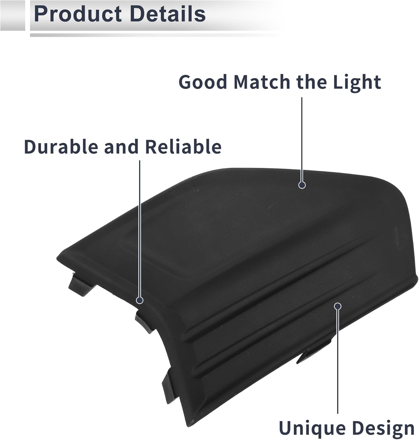 Front Right Fog Light Grill for Ford Fusion 2019-2020 Front Lower Bumper Fog Light Cover Inserts ABS 1 Pc