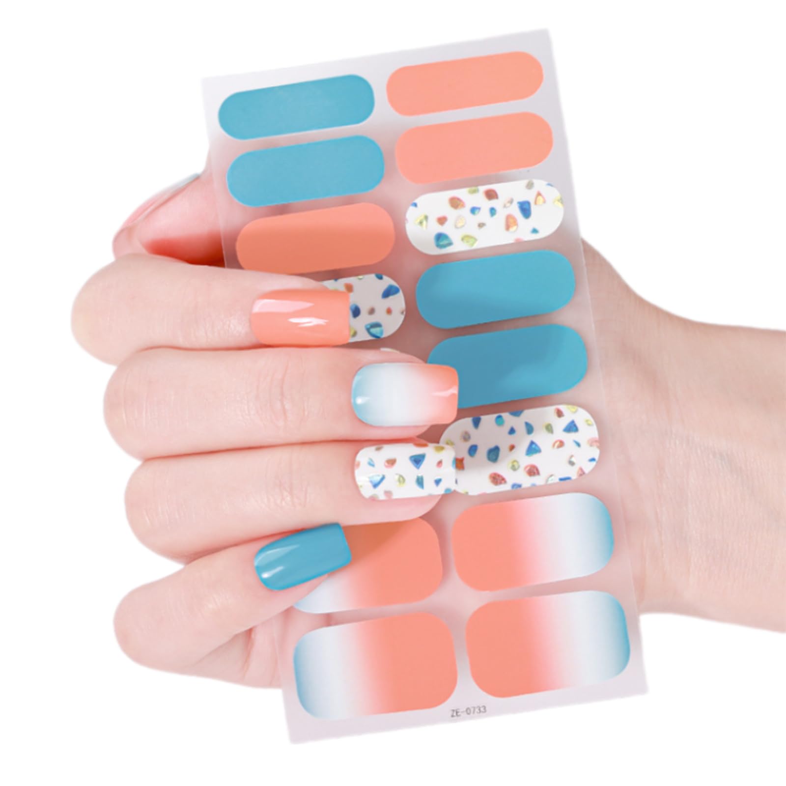 Full Wraps Nails Polish Strips Valentine ' s Day Nails Sticker Adhesive Art Decals Valentine Decorations Art Stickers