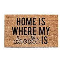 Algopix Similar Product 5 - Home Is Where My Doodle Is Doormat 