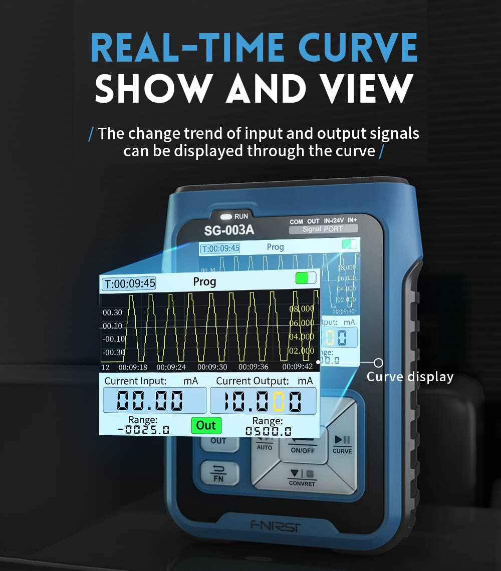 SG-003A 0-24V Signal Generator Adjustable Current Voltage Simulator 4-20mA Analog Sources Transmitter Process Control Signal Calibrator
