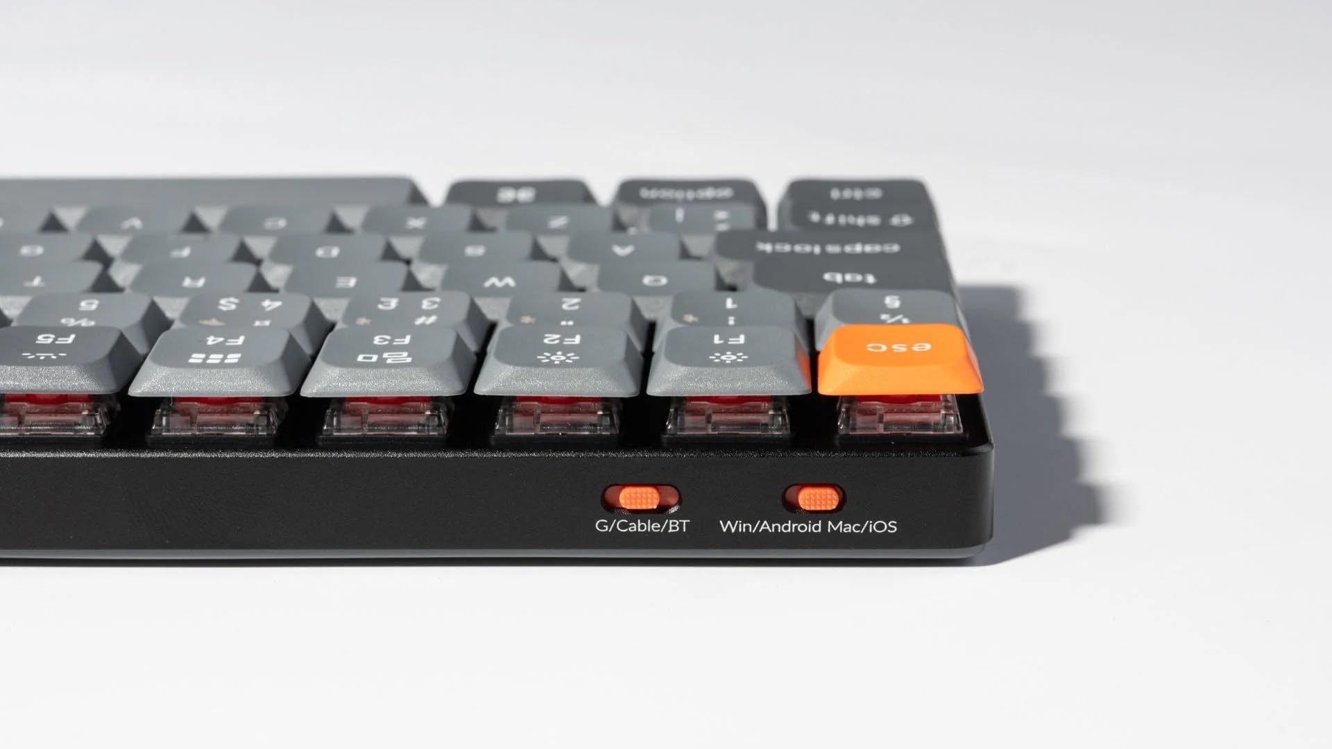 Keychron K3 Max – Tastiera meccanica low-profile 75% QWERTY italiano, keycaps PBT double-shot, switch Gateron Red hot-swap, wireless 2.4 GHz/Bluetooth 5.1, retroilluminazione RGB, QMK/VIA