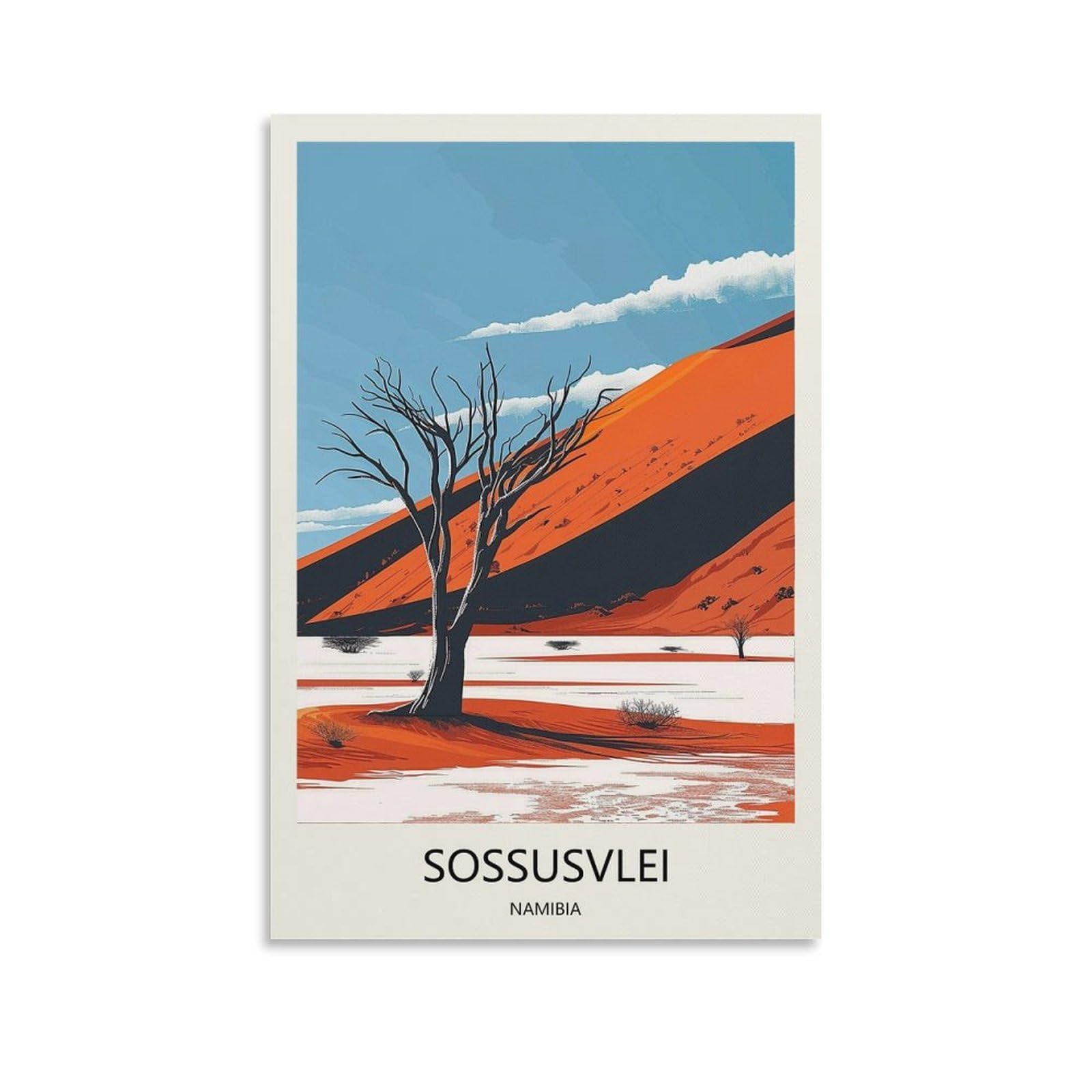 Yjneng Unframe-1 Canvas Art Picture Sossusvlei Namibia Wall Decor Art Painting Posters Modern Family Decorative Poster 24X36inch(60X90cm)
