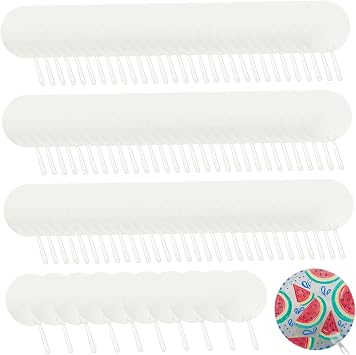 100Pcs Sublimation Fans Blank, Clear Plastic Hand Fan, Removable DIY Crafts for Kids, Adults Sublimation Fans