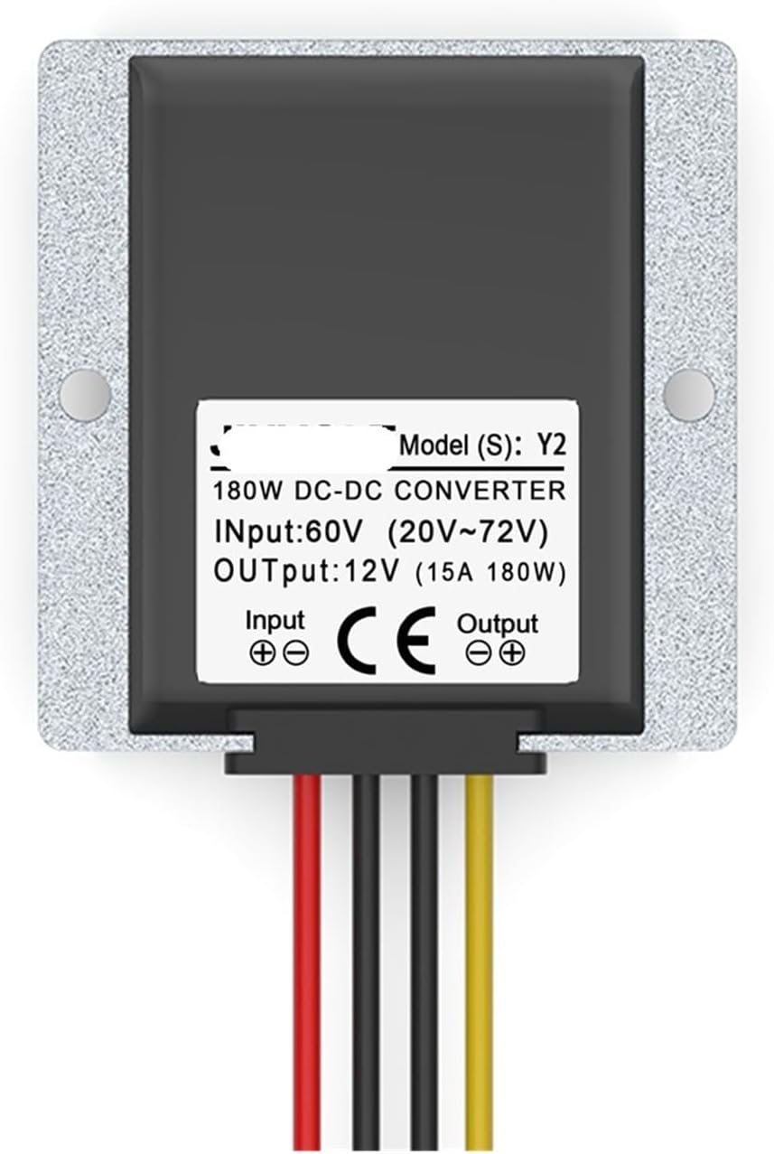 60V to 12V DC-DC Step-Down Converter (20V~72V Input, 15A Output), Constant Voltage Power Converter