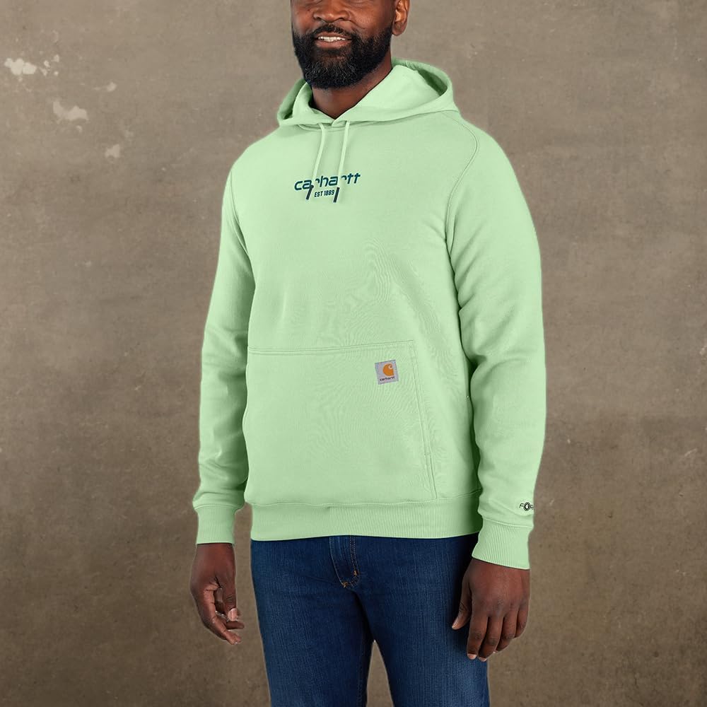 Carhartt Herren 105569 Force® Relaxed Fit leichtes Logo-Grafik-Sweatshirt, Aventurin, 3X-Large Hoch – Ansicht 3