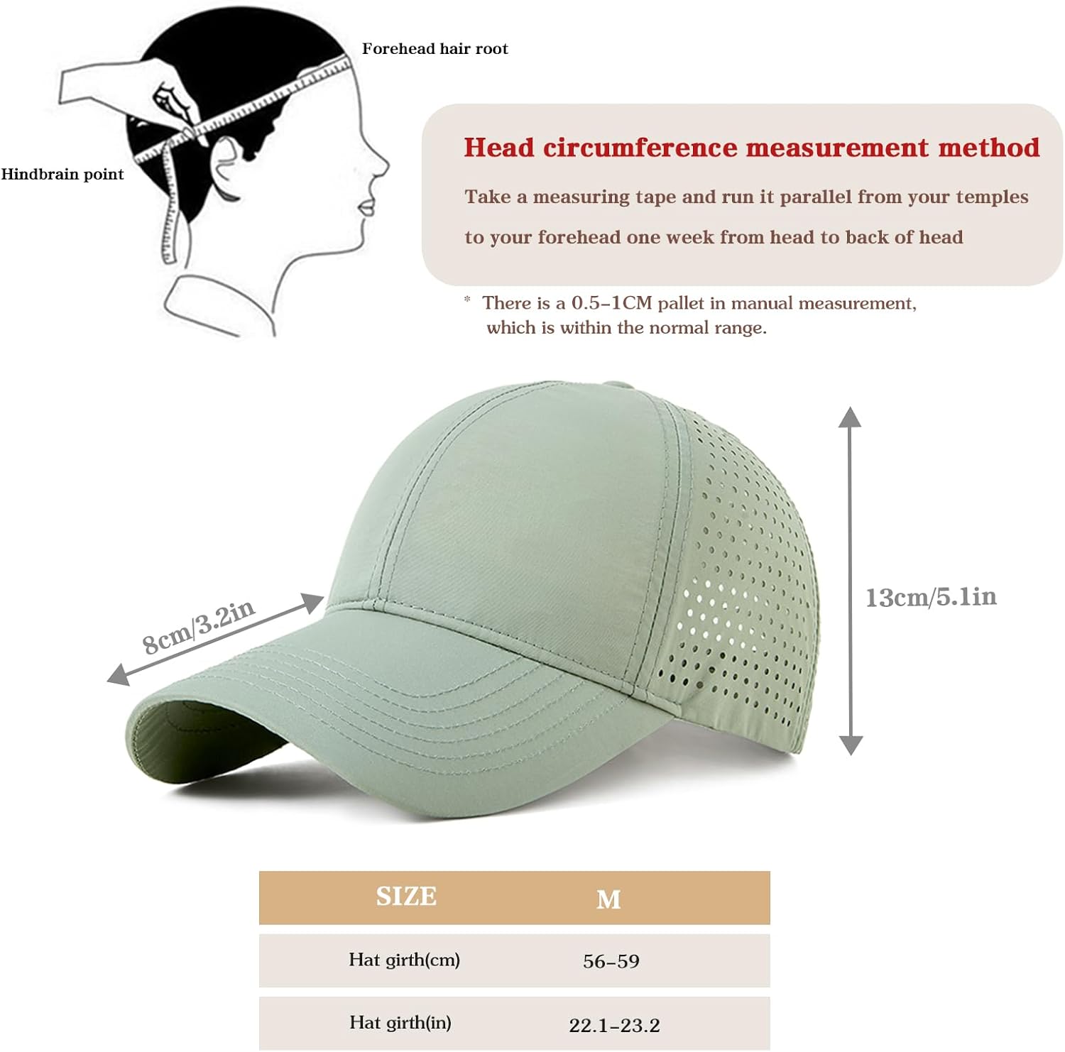 Quick Dry Baseball Cap Curved Brim Hat Laser Cut Mesh-Back Cap - Image 7