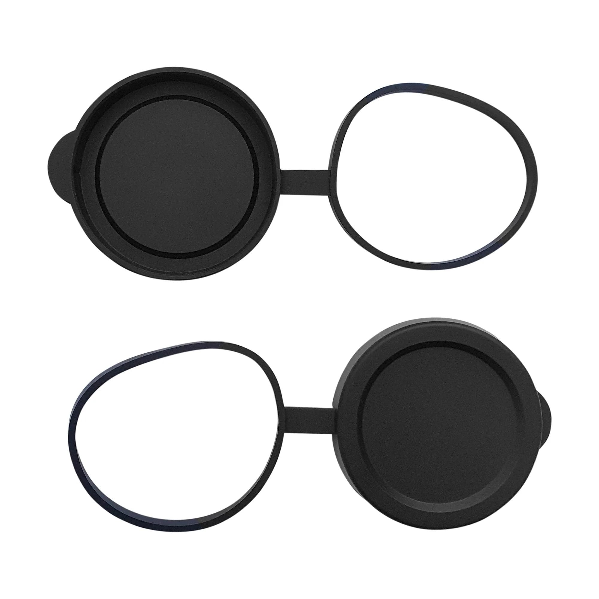50mm Binocular/Monocular Objective Lens Caps Internal Diameter 61.5-64mm Rubber Cover Set Black