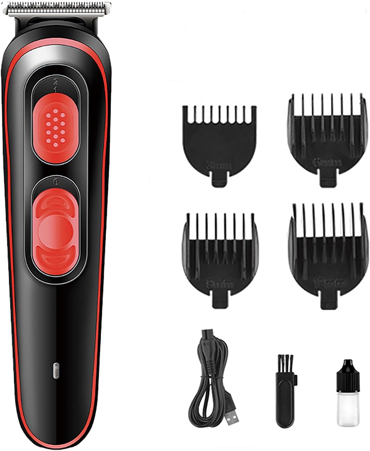 WAIKIL 319 Cordless Set Electric Hair Clipper for Men, Professional Electric Hair Builder for Men Rechargeable T-Type 0 Gap Professional Grooming Set (Blue)