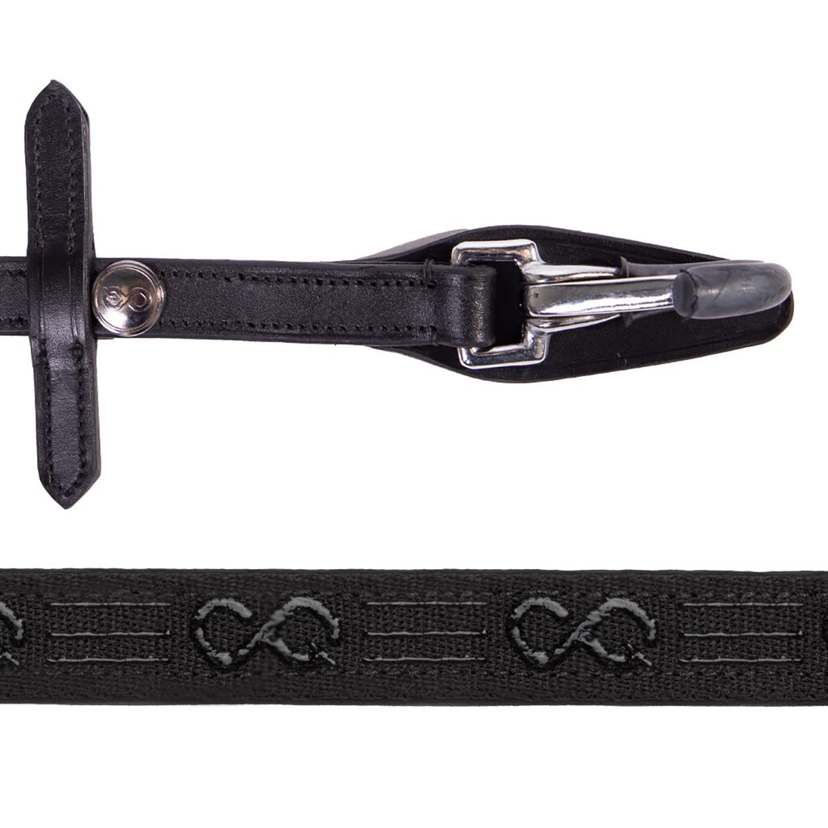 Riendas de carreraFaySport Con Clips Negro - Pony-shop - Tamaño: Caballo