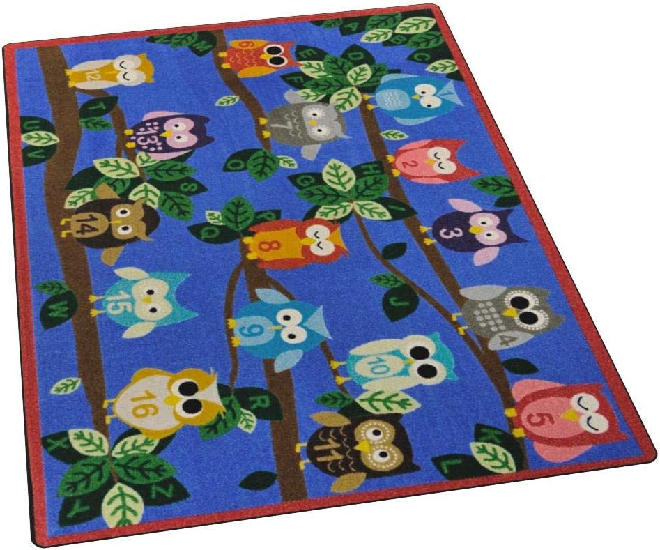 Joy Carpets It's A Hoot Rug, Multi, 7'8" x 10'9"