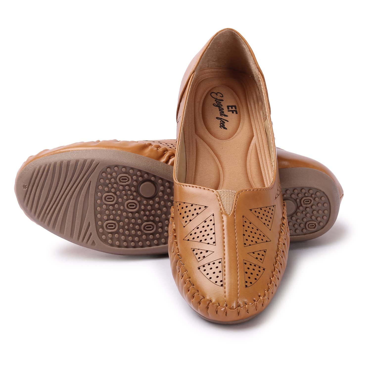 Elegant feet Womens Tan Ballet Flat - 9 UK (Narrow) (B0BGCLVC8T) Amazon Price History, Amazon Price Tracker