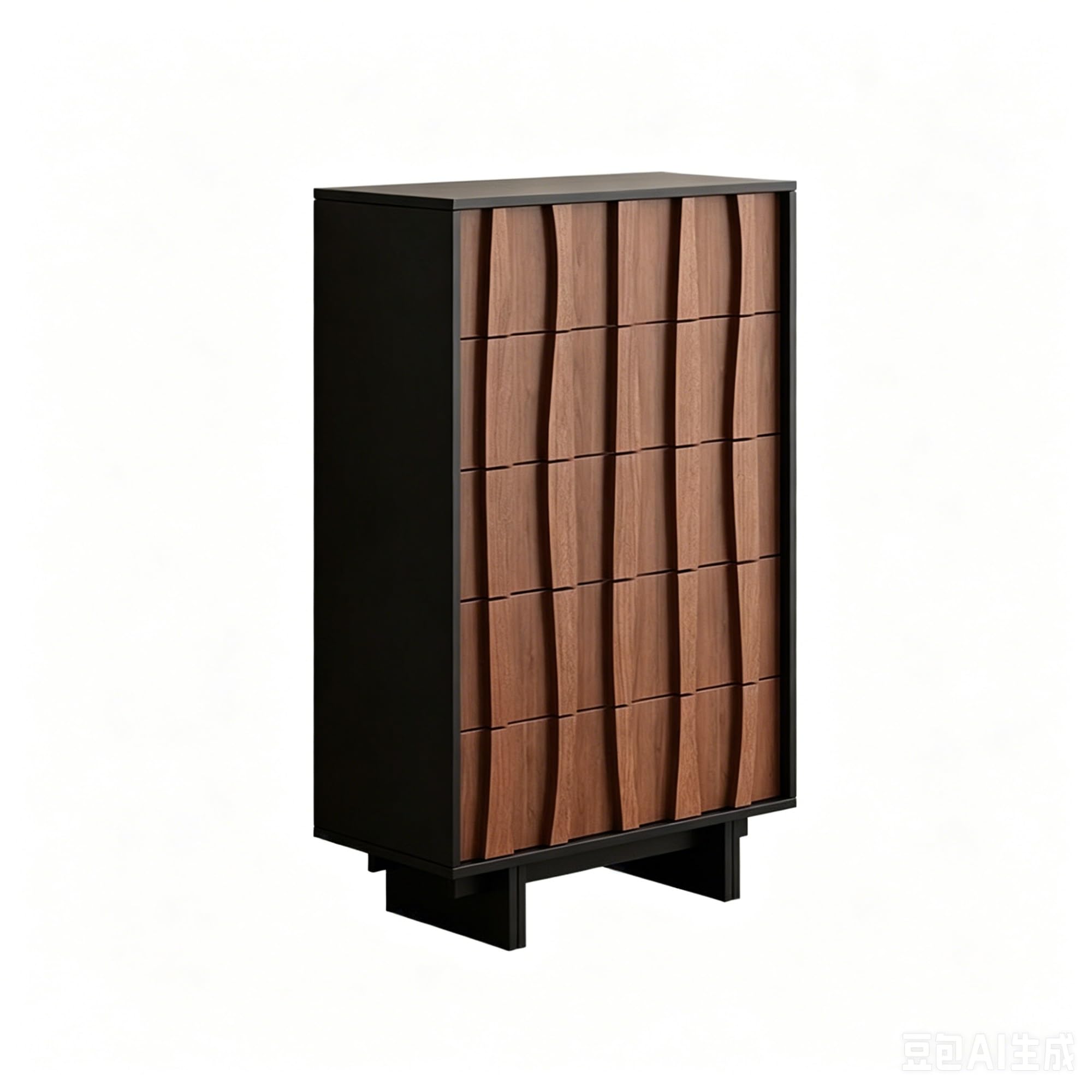 Dh2yjnbf3 Bedroom Retro Chest Of Drawers Single Row With 4 Drawer Bedroom Storage Cabinet Organizer Clothes Storage Organizer(Multi-colored)