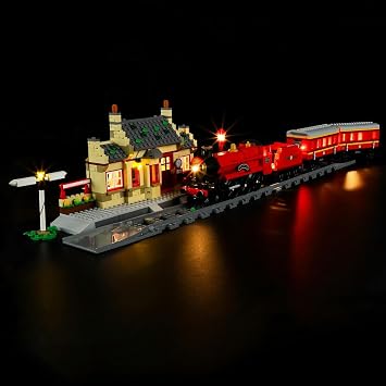 GEAMENT LED Light Kit Compatible with LEGO Hogwarts Express Train Set with Hogsmeade Station - for Harry Potter 76423 Model Building Set Not Included