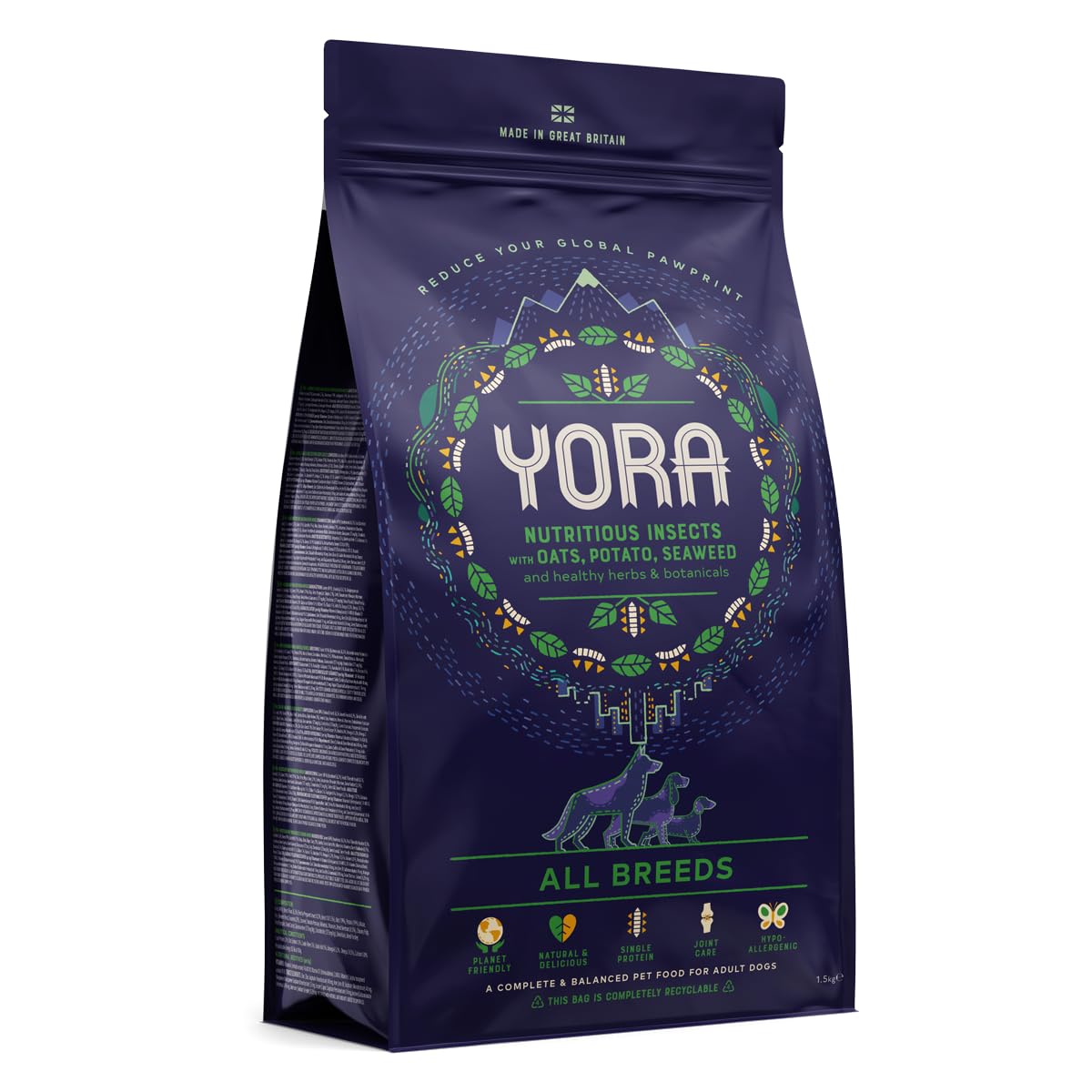 Yora Insect Protein All Breed Dry Dog Food 12Kg