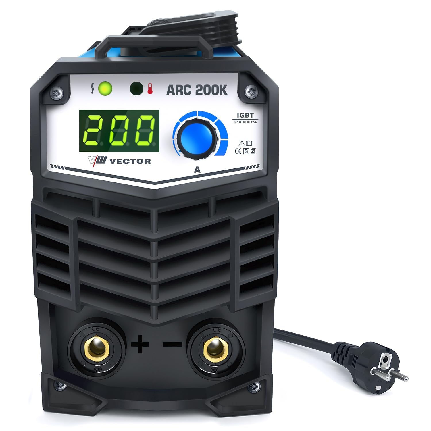 Spawarka elektrodowa 200 A MMA spawarka inwertorowa inwerter elektrody spawarka elektryczna 200 A zestaw ARC200K VECTOR WELDING