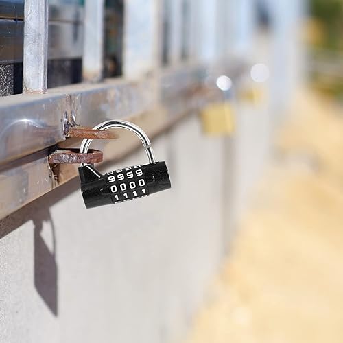 Miniatura 8 de DOITOOL Candado de combinación fácil de operar para casilleros escolares, buzones de correo y uso seguro al aire libre