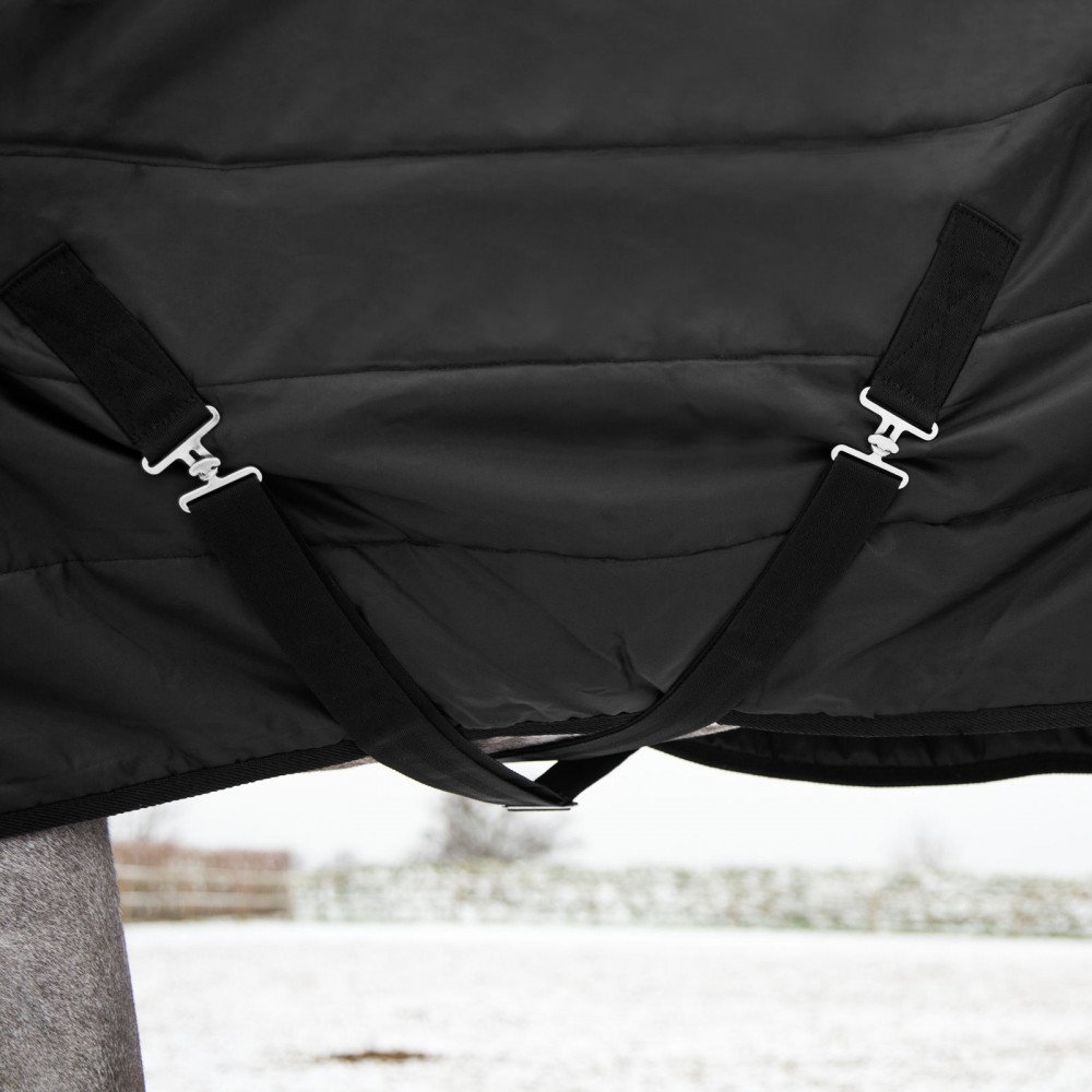 HORZE Coperta per Cavallo Nevada Inverno, 200 g, Black(BL), 130