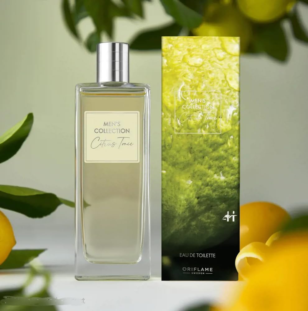 Oriflame Men's Collection Citrus Tonic Eau de Toilette, Natural Bergamot and Lemon Fragrance-image-14