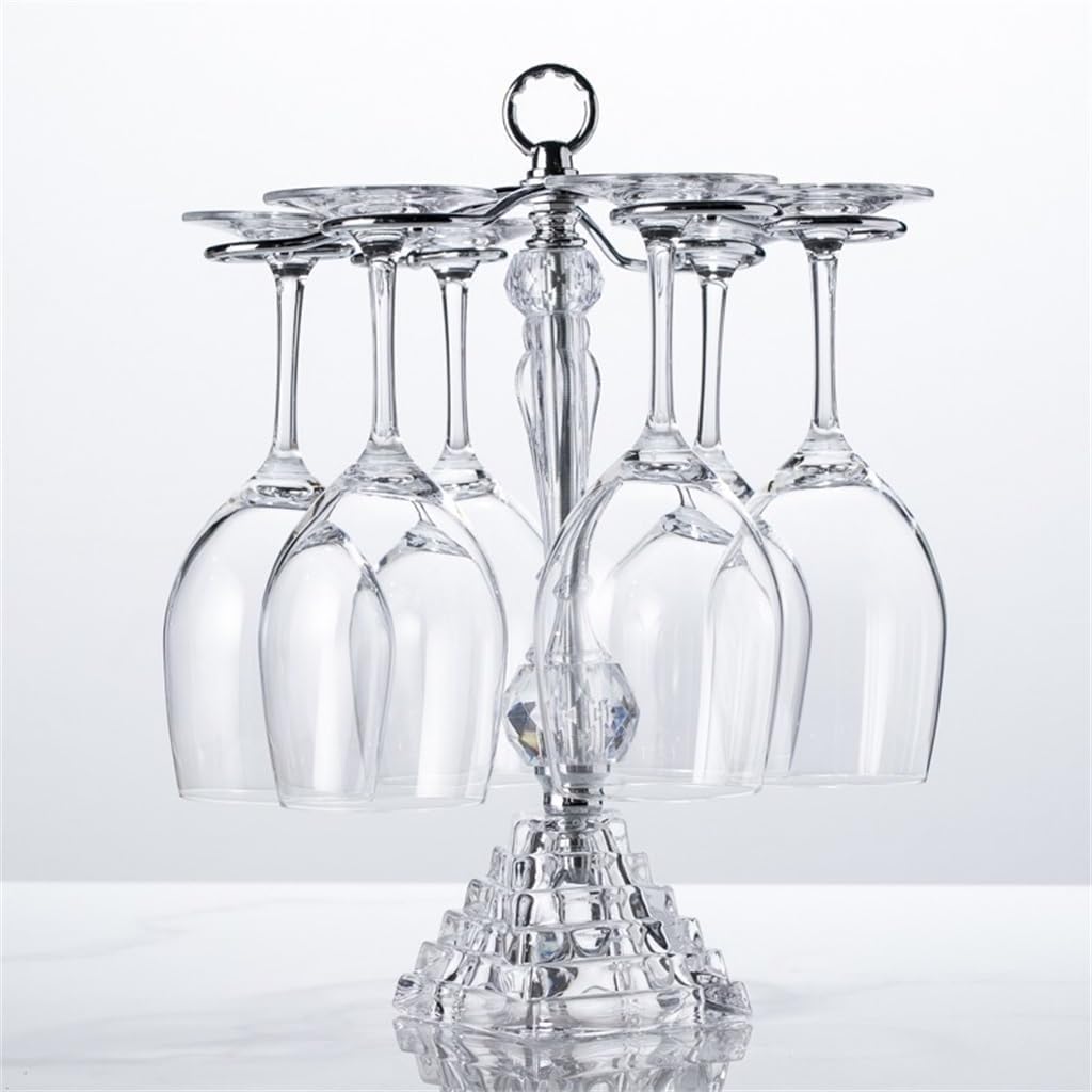 Crystal Red Wine Glass Holder High Legged Inverted Hanging Rack